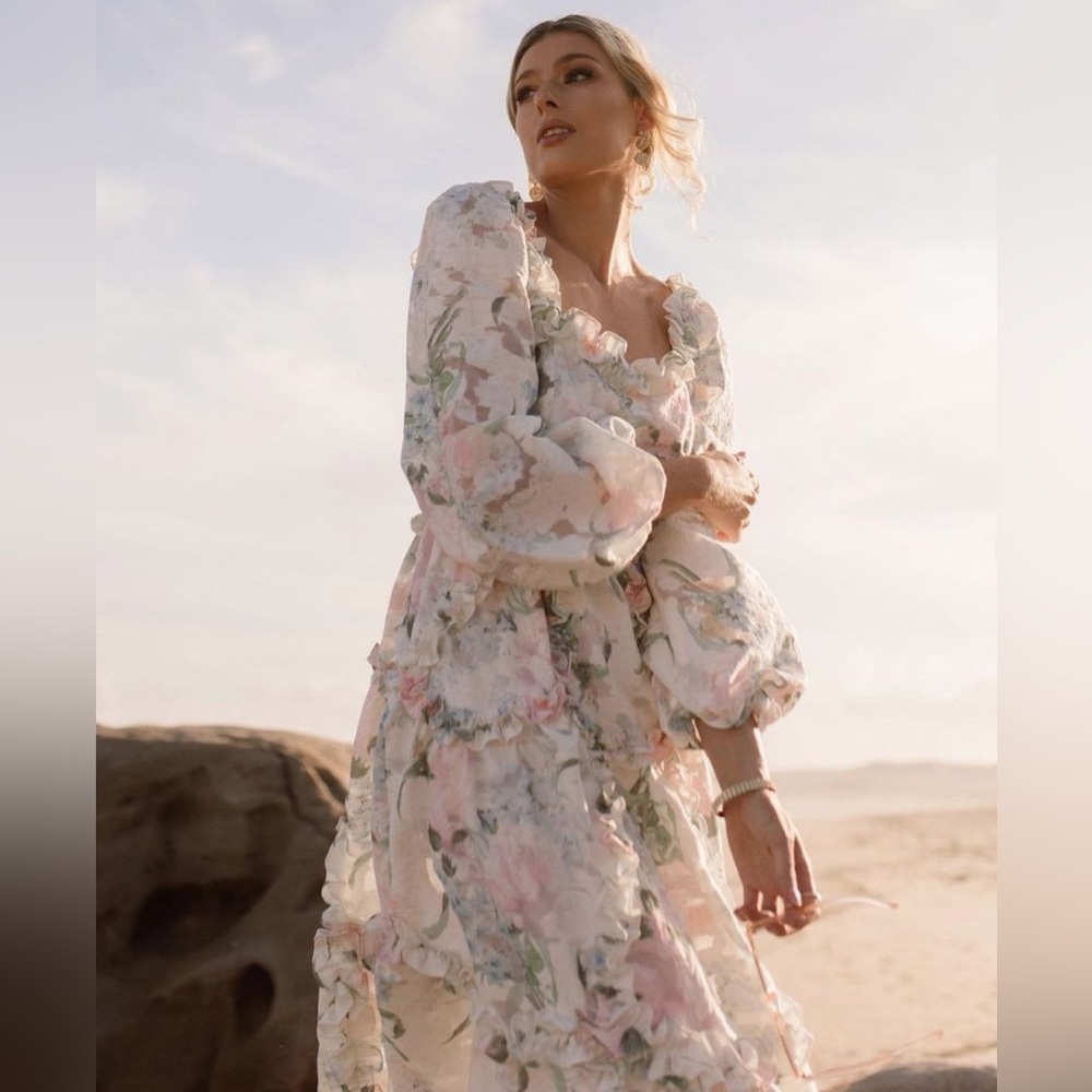 PRICE FIRM @340 Needle and Thread Posy Blossom ankle gown NWOT🤍